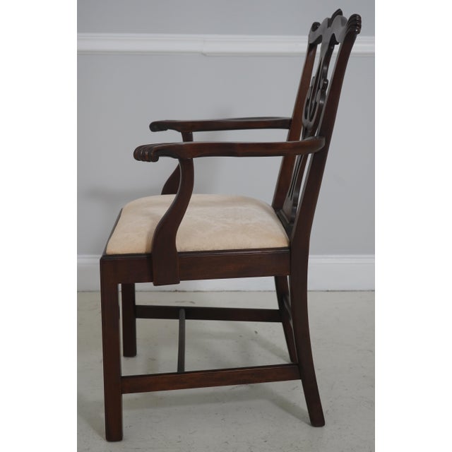 Chippendale Set of 6 Stickley Mahogany Chippendale Dining Room Chairs For Sale - Image 3 of 18