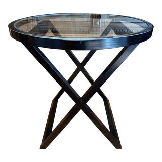 Ralph Lauren Mercer Street Round Side Table For Sale