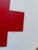 1960s Vintage White and Red Acrylic Rx Pharmacy Sign For Sale - Image 5 of 7