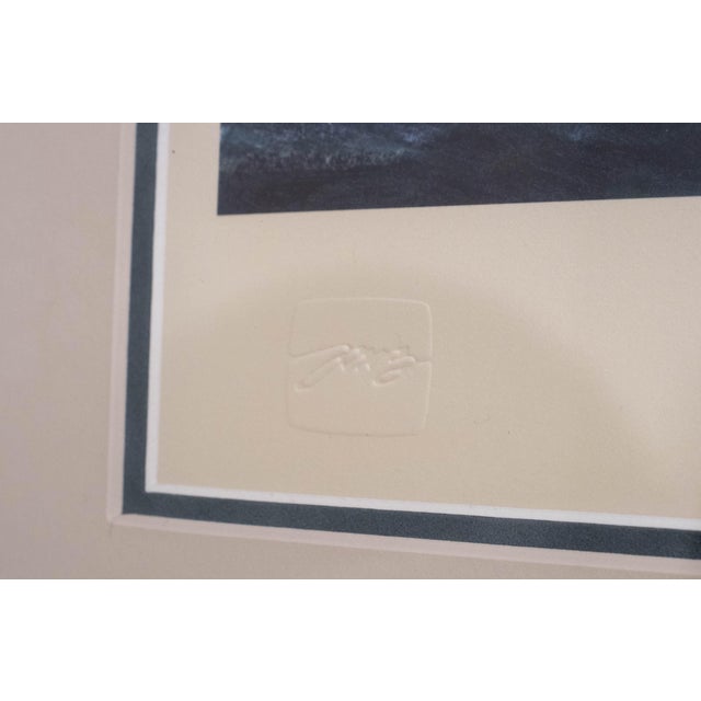 Brown "Foggy Run" Sailboat Lighthouse Painting Print Signed John M Barber Numbered For Sale - Image 8 of 10