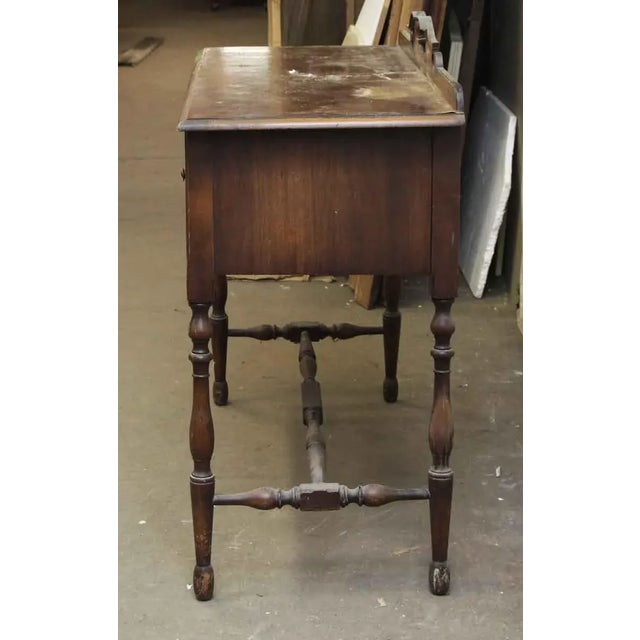 Antique Traditional 4 Ft Wood Console Table For Sale - Image 9 of 10