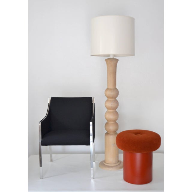 MidCentury Turned Wood Candlestick Floor Lamp Chairish