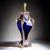 French Cobalt Glass and Ormolu Table Lamp with Ram Heads in the style of Sèvres, 1920s For Sale - Image 14 of 14