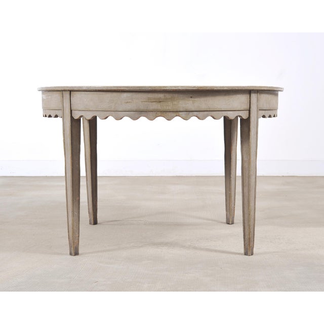 19th Century Venetian Painted Center Table With Scalloped Apron For Sale - Image 18 of 18