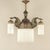 Brown Art Nouveau Burnished Brass Chandelier, Vienna, 1910s For Sale - Image 8 of 8
