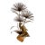 Vintage Mid Century Mario Jason Brutalist Metal Flower Sculpture For Sale