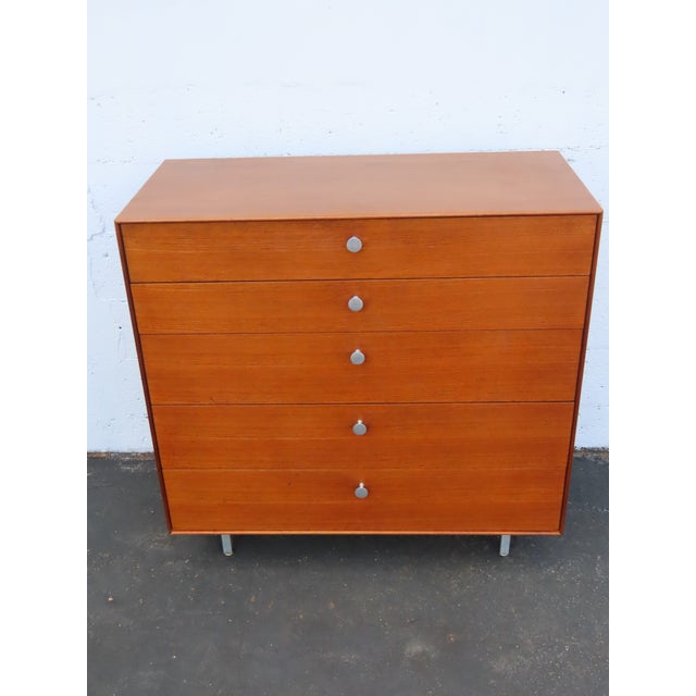 Wood George Nelson for Herman Miller Mid Century Tall Chest of Drawers a Pair 6594 For Sale - Image 7 of 18