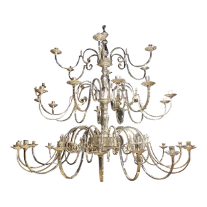 1930’s English Silver Plated Chandelier