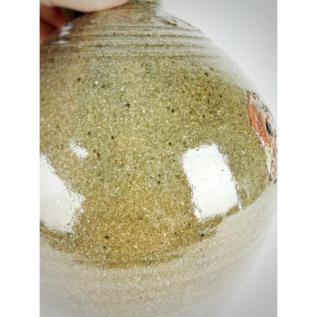 Signed Lisk Studio Pottery Rooster Jug | Southern Folk Art Stoneware For Sale - Image 9 of 10