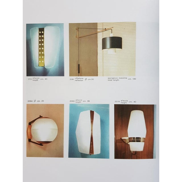 Large Brass and Glass Sconce by Bruno Gatta for Stilnovo, 1959 For Sale - Image 10 of 11