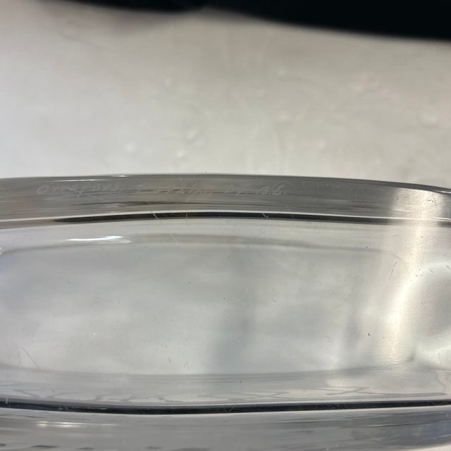 Glass Orrefors Crystal Vase With Etched Galloping Horses Signed For Sale - Image 7 of 8