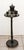 Art Nouveau smoking table, circa 1900. Base resting on three spheres, turned column. Tabletop with wooden boxes for...