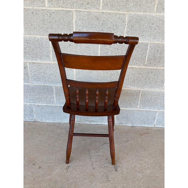 Brown (A) Hitchcock Riverton Harvest Maple Inn Chair For Sale - Image 8 of 10