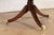 Baker Furniture Style Georgian Banded Mahogany Pedestal Extension Dining Table, Newly Refinished For Sale - Image 10 of 11