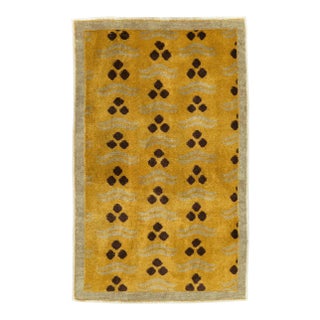 Galerie Shabab Collection Mid-20th Century Turkish Anatolian Deco Throw Rug For Sale