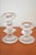 Glass candlesticks, set of 2, by Timo Sarpaneva for Iitalla. Some are marked Iitalla or TS. Height 12.2 cm, height 7.6 cm...