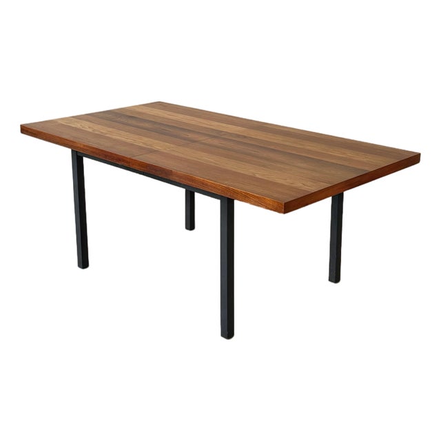 Milo Baughman for Dillingham Mixed-Wood Extension Dining Table With Two Leaves For Sale