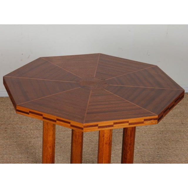 Art Deco Wooden Side Table, 1930s For Sale - Image 3 of 9