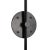 Mid Century Modern Lodi Wall Sconce - Matte Black & Walnut, Plug-In For Sale In Los Angeles - Image 6 of 11
