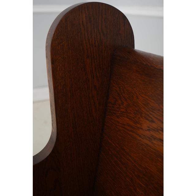 Wood Antique Approx. 6 Ft Solid Oak Church Pew For Sale - Image 7 of 18