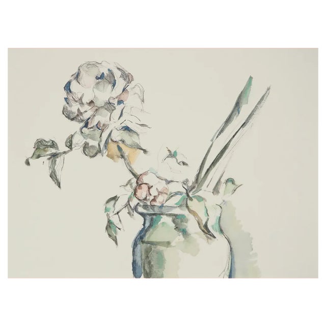 Paul Cezanne, Roses in a Vase, Lithograph and Stencil For Sale