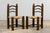 Wood Antique French Provincial Oak Ladder Back Dining Chairs - Set of 4 For Sale - Image 7 of 18
