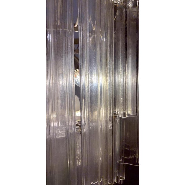 1970s Mid-Century Modern Glass Suspension Chandelier, Italy, 1970s For Sale - Image 5 of 9