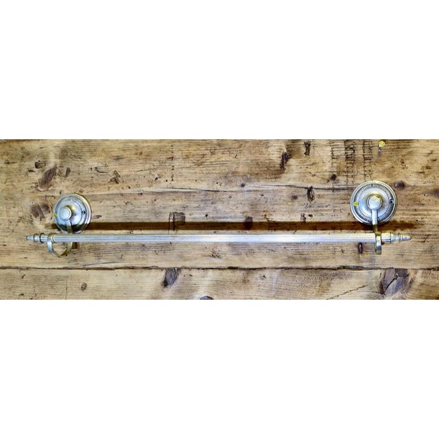 Silver Plated Towel Rail and Towel Ring, 1980, Set of 2 For Sale - Image 6 of 7