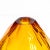 2020s Hand Blown Murano Facet Vase in Amber For Sale - Image 5 of 7