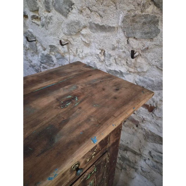 18th Century Rustic French Walnut Buffet Cabinet For Sale - Image 17 of 18
