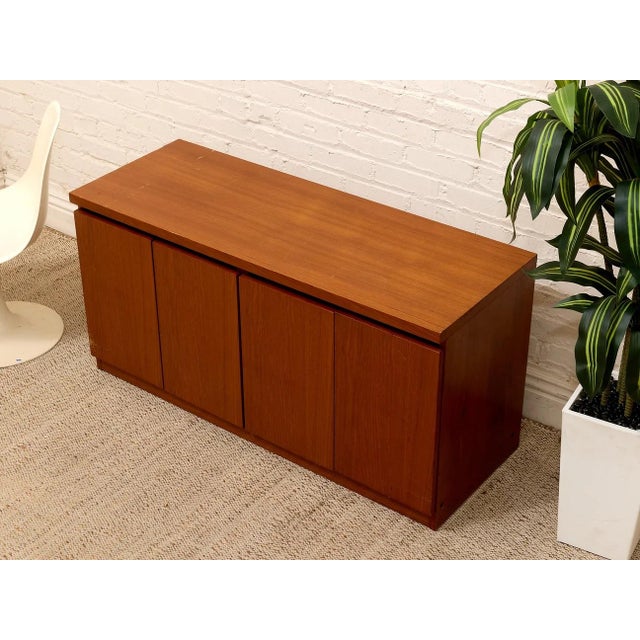 Mid-Century Modern Vintage Mid Century Four Door Credenza For Sale - Image 3 of 12