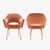 Mid 20th Century Original Saarinen Executive Arm Chairs in Rust Velvet, Custom Gold Edition - Set of 6 For Sale - Image 5 of 9