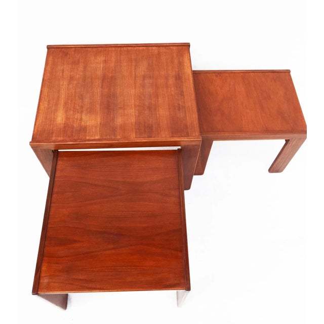 Model 777 Walnut Coffee Tables by Tobia & Afra Scarpa for Cassina, 1960s, Set of 3 For Sale - Image 3 of 8