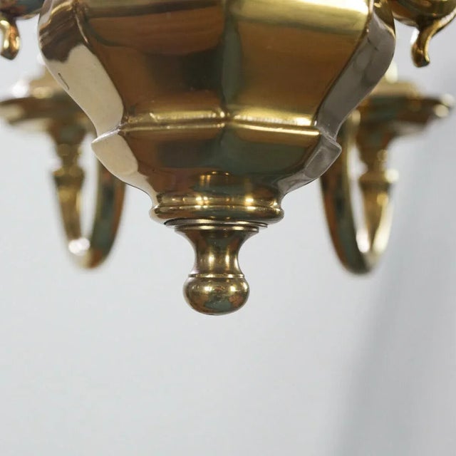 Gold and Metal 8-Light Chandelier, 1970s For Sale - Image 11 of 13