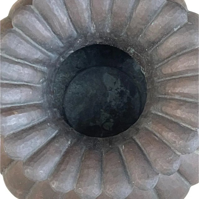 Metal 1960s Egidio Casagrande Italian Modernist Brass Urn For Sale - Image 7 of 9