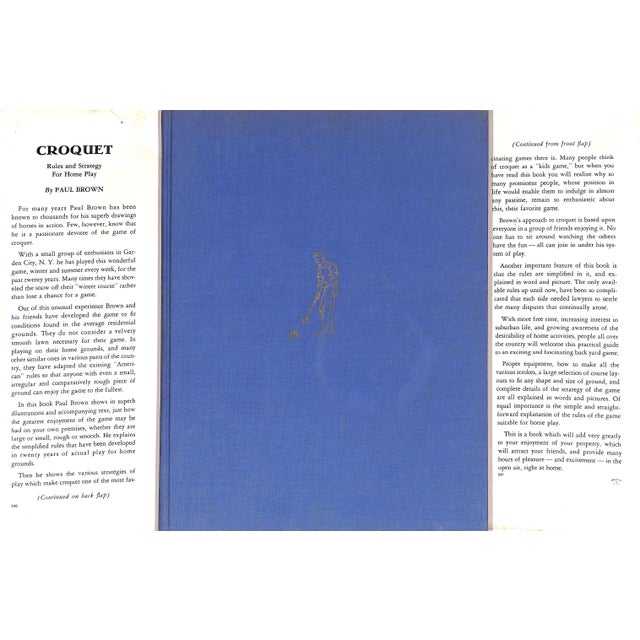 "Croquet Rules and Strategy for Home Play" Book 1957 Brown, Paul For Sale - Image 4 of 12