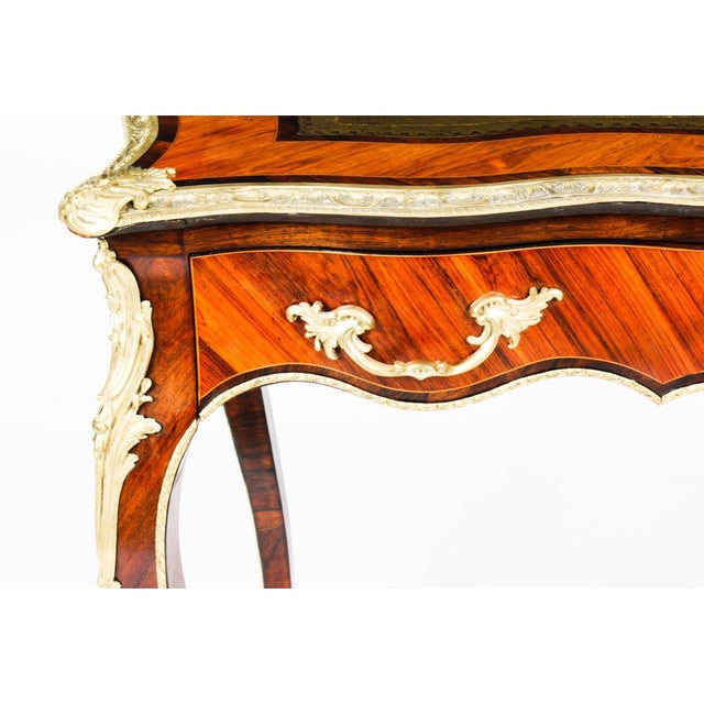 Petite French Ormolu Mounted Bureau Plat Desk, 19th Century For Sale - Image 10 of 18
