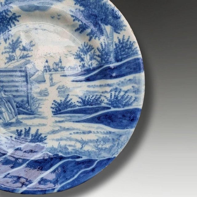 18th Century Dutch Delft Meij Twelve Months Tin-Glazed Dish from De Porceleyne Bijl, 1770 For Sale - Image 5 of 9