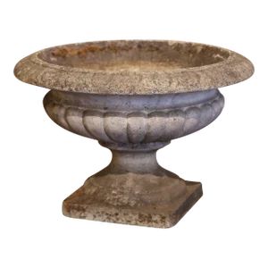 19th Century French Weathered Carved Stone Garden Planter Jardinière