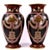 Enamelled Black Basalt Baluster Vases in the style of Christopher Dresser, Set of 2 For Sale - Image 5 of 17