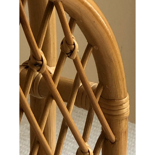 Vintage Boho Bamboo Magazine Rack For Sale - Image 10 of 13
