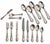 Unusually large set of sterling silver flatware. Manufactured by Gorham Corp. The Strasbourg pattern was first introduced...