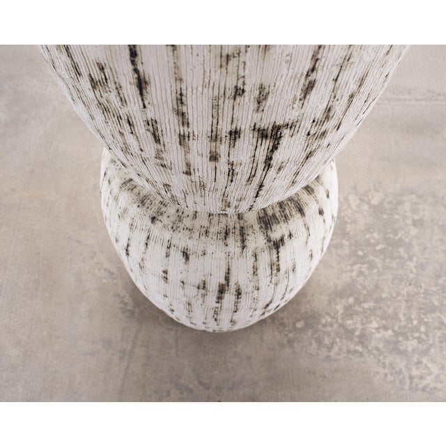 Kristina Riska Ceramic Stoneware Winter Urn Vase 4.5 Ft For Sale - Image 12 of 18