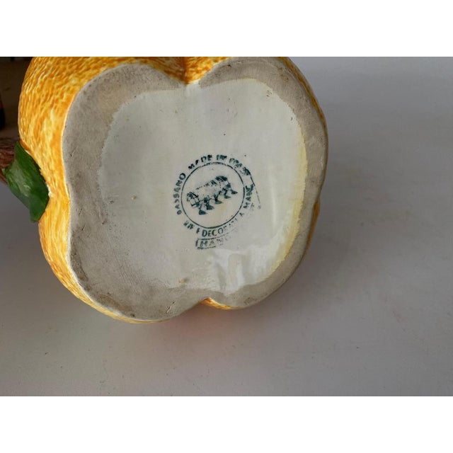 Majolica Ceramic Free Form Fruits Jug or Pitcher, 1960 For Sale - Image 6 of 14