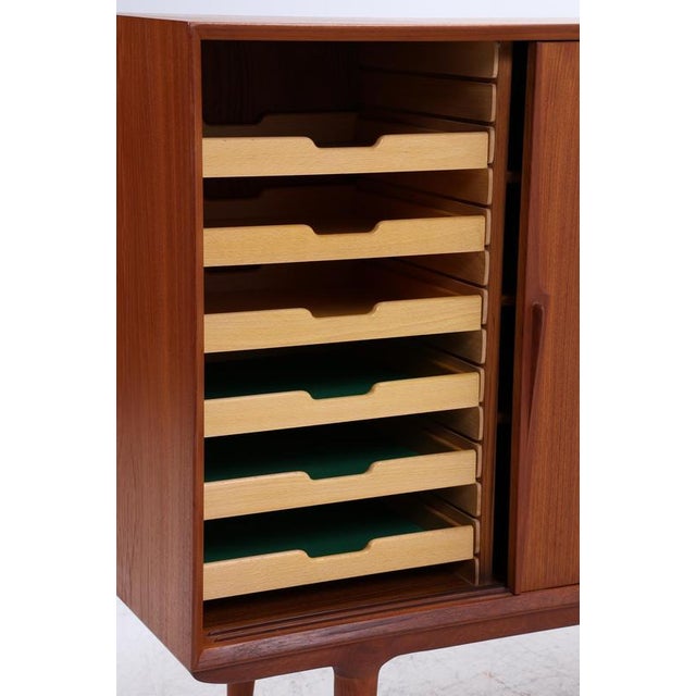 Vintage Teak Highboard by Omann Jun, 1960s For Sale - Image 10 of 18