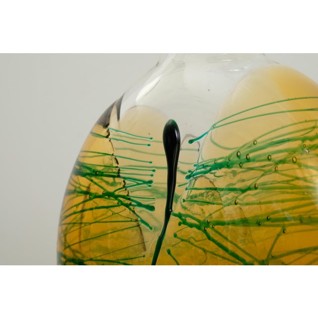 1970s Mid-Century Glass Vase by Jiri Suhajek for Moser, 1970s For Sale - Image 5 of 9