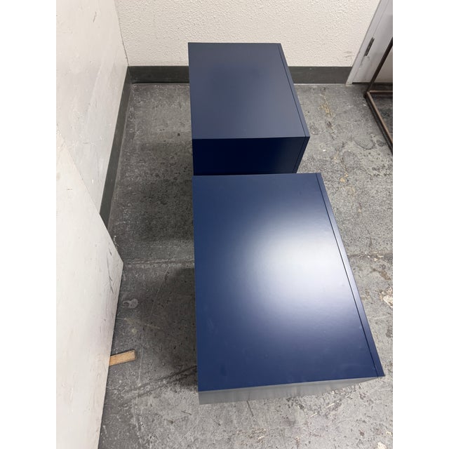 Mid-Century Modern Brownstone Furniture Audrey 3-Drawer Nightstands, a Pair For Sale - Image 3 of 10