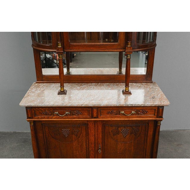 Antique Art Nouveau Sideboard in Oak, 1890s For Sale - Image 11 of 18
