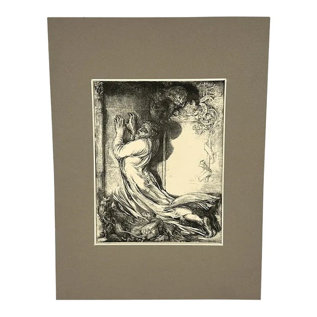 Early 20th Century The Rats Devour Bishop Hatto by Henry Marsh After John La Farge For Sale