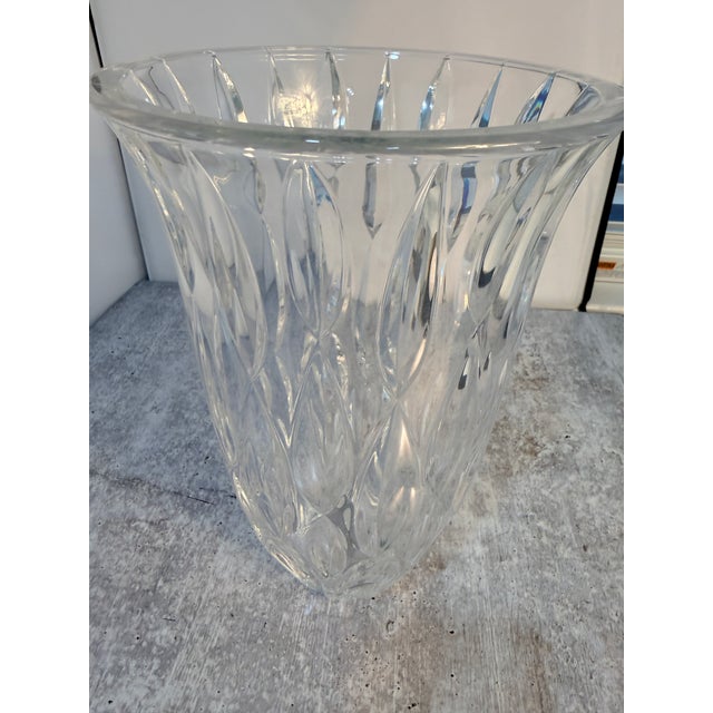 Marquis by Waterford 10.75" Flared Rainfall Vase. Made in Germany. Model 151175 Excellent pre-owned condition. No chips,...